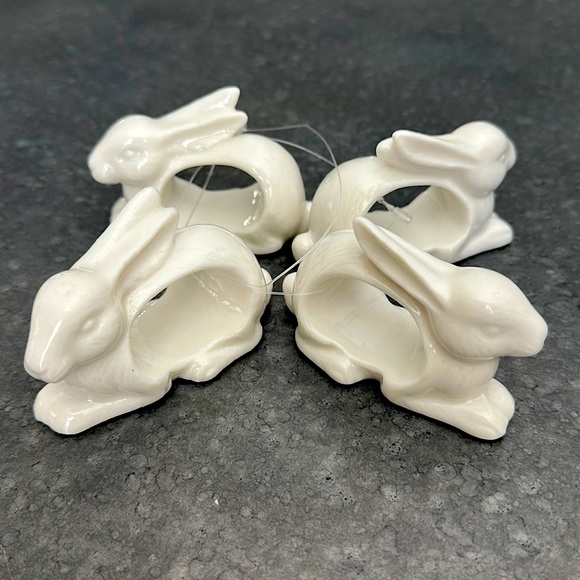 Bunny Napkin Rings - set of 4 - Picture 2 of 4